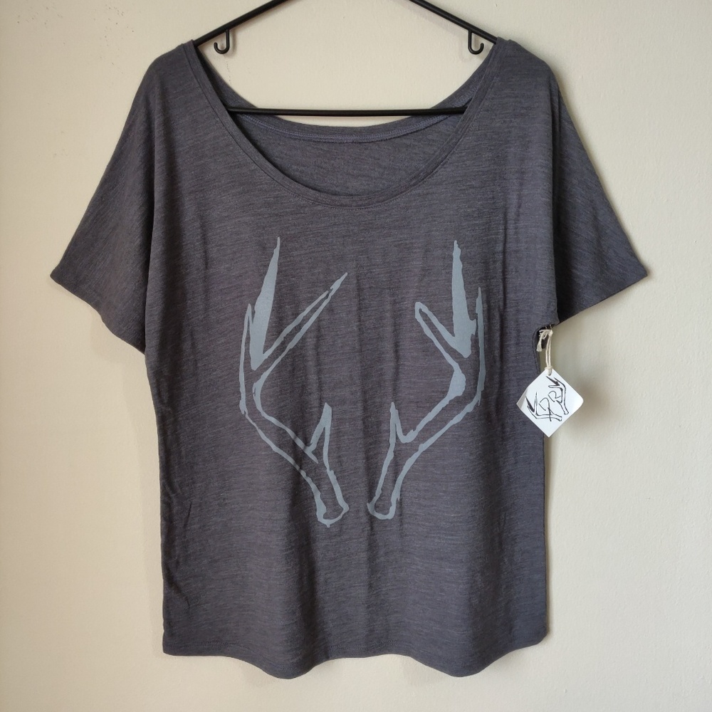 NWT Don Raven Antler Tee